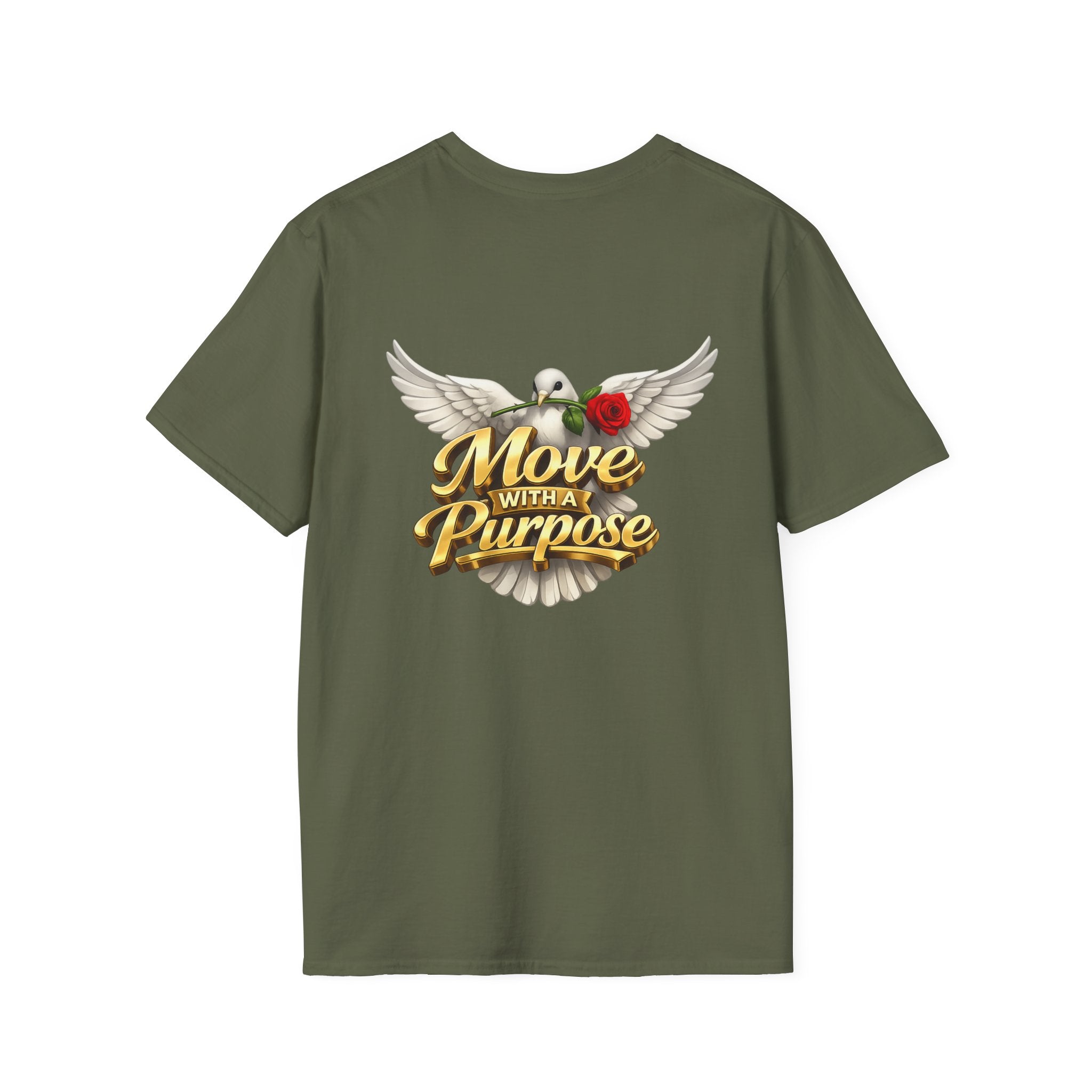 Rise Up United T-Shirt — Move With A Purpose Dove & Roses Graphic Tee